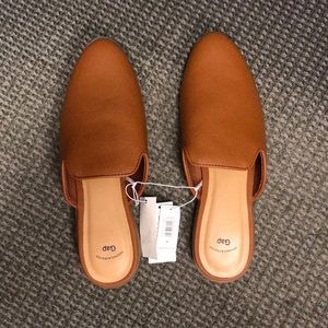 Women’s Size 8 Loafer Mules- Cognac